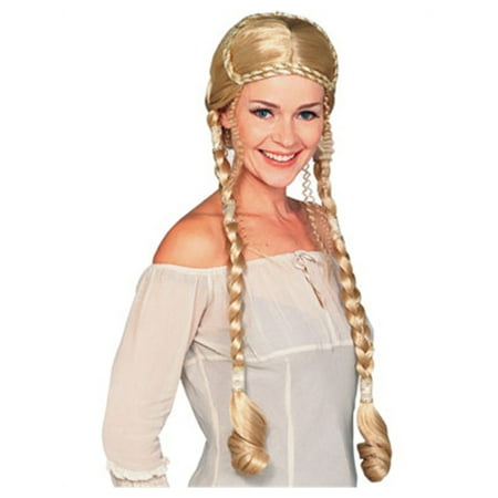 Renaissance Celtic Braided Blonde Medieval Costume Wig