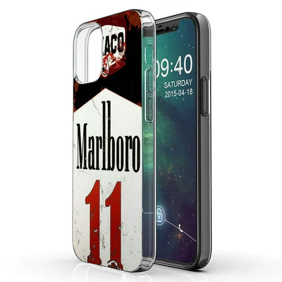 TalkingCase Slim Phone Case Compatible for Apple iPhone 12 Mini, Vintage Cigarette Print, Lightweight,Flexible,Soft, USA