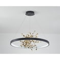 thumbnail image 4 of Bethel International LED Chandelier Sand Black Aluminum & Acrylic, 4 of 13