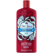 Old Spice Wolfthorn 2-in-1 Shampoo and Conditioner, 25.3 Fl Oz