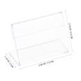 thumbnail image 2 of CTIRCHIU 25Pcs Acrylic Sign Holders for Seminars Scratch Resistant UV Resistant Table Displays, 2 of 8