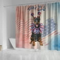 thumbnail image 4 of 4th of July Doberman Pinscher Celebrates Independence Day Shower Curtain Doberman Dog Lover Gifts Waterproof Bathroom Bathtub Curtain - 12010, 4 of 5
