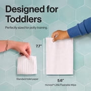 The Honest Company Little Flushables Plant-Based Wipes, 126 Count, Hypoallergenic, Safe to Flush