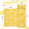 thumbnail image 5 of Yellow Dog Paw Footprint Toddler Nap Mats for Kids Preschool,Sleeping Mat Bag or Kids,Toddler Sleeping Bag,Toddler Nap Mat or Daycare, 5 of 6