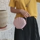 thumbnail image 3 of BRIGHTFUFU Bolsos con forma de concha con lentejuelas Versátil bolso de hombro con cadena cruzada para mujeres, niñas, damas (rosa), 3 of 7