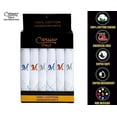 thumbnail image 3 of Caruso Italy Men's Initial Monogram M Embroidery 100% Pure Cotton Handkerchief White Base With Colored Border - Pack Of 6, 3 of 4