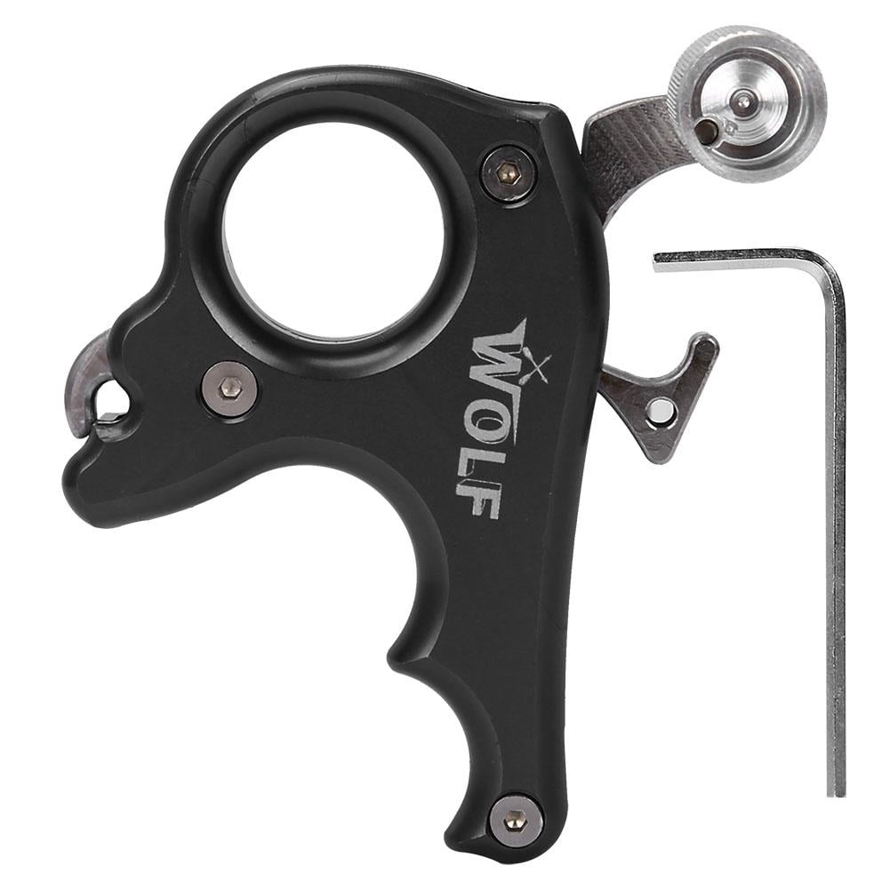 LYUMO Archery Release Aids 3 Finger Grip Thumb Caliper Trigger for Compound Bow Accessory
