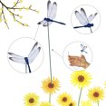 10/15pcs 3D Dragonfly Garden Yard Planter Dragonfly Flower Arrangement ...