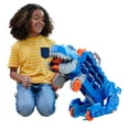thumbnail image 1 of Hot Wheels City Ultimate T-Rex Transporter, Hauler Transforms into a Dino, Featured in “Let’s Race”, 1 of 6