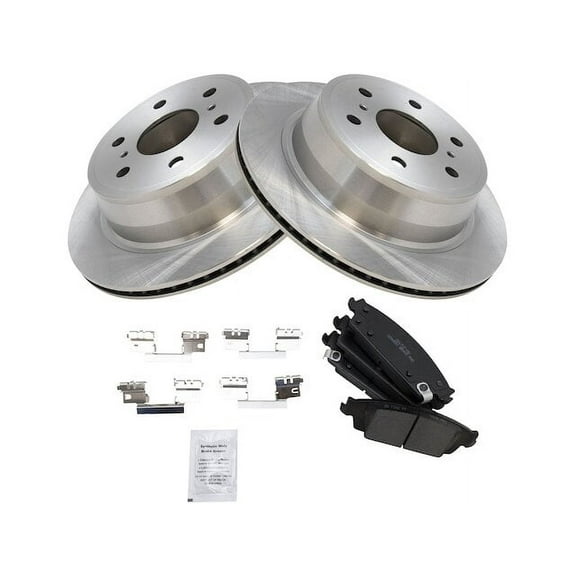 Rear Brake Pad and Rotor Kit - Compatible with 2015 - 2020 Chevy Suburban 2016 2017 2018 2019