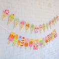 thumbnail image 4 of Yuarrent Banderines de helado, banderines desechables con temática de verano, accesorio para Festival, decoración de boda para eventos, Kits de decoración para fiestas Tipo 1, 4 of 6