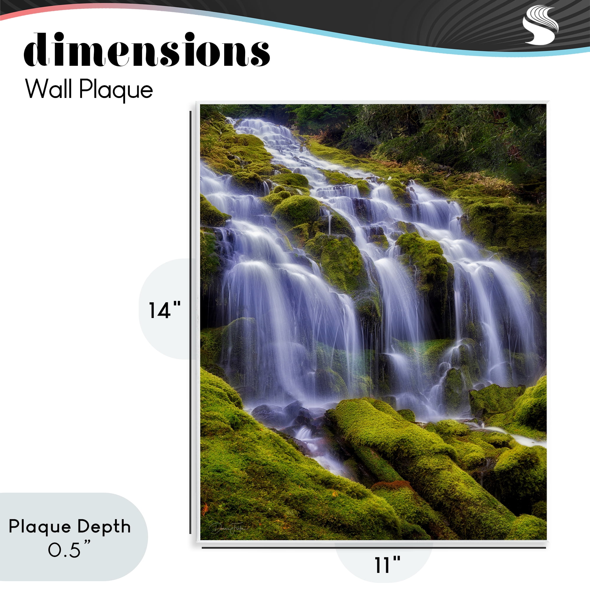 Stupell Industries Upper Proxy Falls Wall Plaque Art, design by Dennis Frates