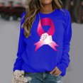 thumbnail image 2 of YABCSAZ Breast Cancer Shirts Tops for Women/Short Sleeve Shirts/Crewneck Shirt/Sweatshirt/Hoodie with Blessed Breast Cancer Pink Ribbon/Breast Cancer Awareness Breast Cancer Survivor Gifts for Women, 2 of 5
