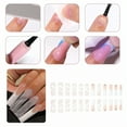thumbnail image 4 of RAGUPEL 24Pcs Glue on Nails for Women,Crystal Embellished Square Nails,Natural and Refreshing Presson Nails for Women,Long Press on Nails for Daily Life,Dating,Party,Taking Pictures,Style2, 4 of 7