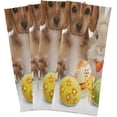 thumbnail image 6 of Spaniel Rabbit Kitchen Tea Towels Set of 4 Absorbent Hand Dish Towels, Happy Eatser Dishcloths Lint-Free 18x28 Inch Fast Drying for Cooking Baking Home Clean, 6 of 7