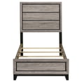 thumbnail image 4 of Coaster Watson Transitional Wood Twin Panel Bed in Light Taupe, 4 of 9
