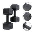 PATKAW 1 Set of 5Kg Hexagonal Rubberized Dumbbell Men's Fitness
