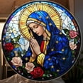 thumbnail image 3 of Virgin Mary Suncatcher - Stained Glass Effect Acrylic Window Hanging - Religious Decor, Catholic Gift, Blessed Mother Ornament, 3 of 3