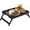 Black, variant on Lorveina Bamboo Bed Tray Table with Folding Legs Breakfast Serving Tray Laptop Desk for Bed Sofa Eating and Snacks, Natural