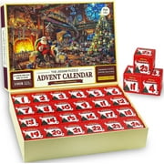 Advent Calendar Puzzles 2024 Christmas 24 Days Countdown Calendars 1008 Pieces Christmas Jigsaw Puzzle in 24 Boxes