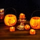 thumbnail image 4 of Velas de té naranjas con temporizador, diseño de fusión (plástico), velas de té LED sin llama que funcionan con pilas para fiestas, paquete de 12, 4 of 5