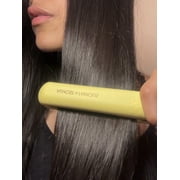 Almost Famous Endless Summer Professional 1 in Ceramic Flat Iron Hair Straightener, Automatic Shutoff, Yellow (Banana Pudding)
