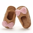 thumbnail image 5 of SDJMa Toddler Infant Kids Baby Girls Boys Furry Bow Antiskid Shoes First Walkers Shoes, 5 of 9