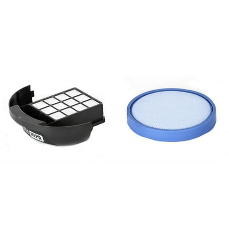 Hepa Type Exhaust Filters - Hoover HEPA Exhaust 411018001 and 304087001 Blue Circular Washable Primary Filter Kit for Elite Rewind and Whole Ho