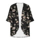 thumbnail image 4 of Cárdigan de moda para mujer, de manga larga, estampado, informal, tipo blusa, de dacrón, 4 of 5