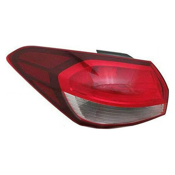 Left Outer Tail Light Assembly - Compatible with 2017 - 2018 Kia Forte Sedan