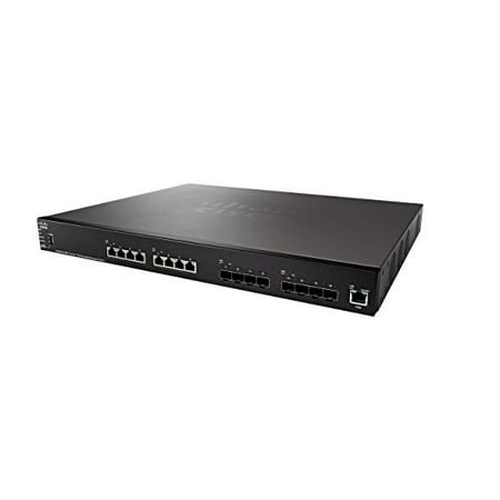 Refurbished Cisco SG550XG-8F8T Stackable Managed Switch with 16 Ports 10 Gigabit, 8 Ports 10GBase-T plus 8 SFP+ slots, L3 Dyamic Routing, Limited Lifetime Protection (Best 16 Port Managed Switch)