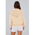 thumbnail image 2 of Sudadera con Capucha con Cremallera PRETTYGARDEN albaricoque talla grande, 2 of 8