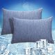 thumbnail image 1 of Chenchen Cooling Pillow Cases Zipper Pillow Covers Q-Max > 0.45 Zippered Pillowcases for Hot Sleepers, Soft, Breathable, Skin-Friendly, 2 Pack (Standard, 20"x26", Blue), 1 of 1