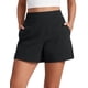 thumbnail image 1 of Shorts CRZ YOGA Mujer Cintura Alta 10 cm con Abertura en V Negro Talla S, 1 of 5
