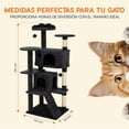 thumbnail image 3 of Torre Árbol Rascador Trepador Poli Pets Varios Niveles Con Escalera, 3 of 7