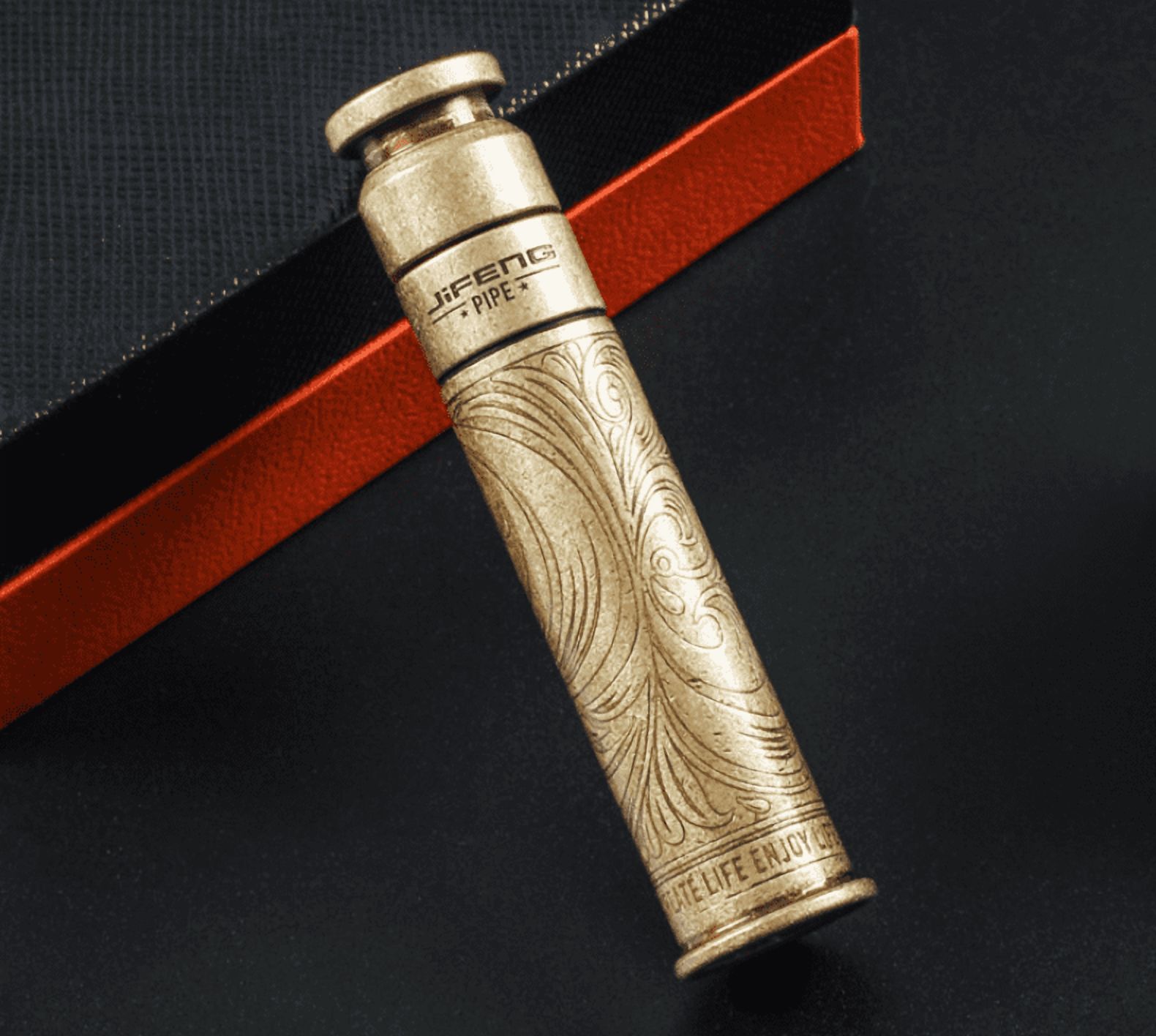 New Pure Brass Tobacco Pipe Tampered Cigar Needle Dredged Pipe Cleaning Tool -