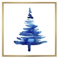 thumbnail image 3 of Designart Arbre de Noël d'Hiver Bleu Ii Cadre Flottant Traditionnel Art Mural, 3 of 4