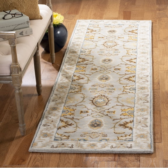 Safavieh Heritage Giles Oriental Wool Area Rug, Light Blue/Ivory, 2' x 3'