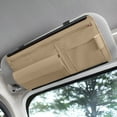 thumbnail image 4 of PATLOLLAV PU Leather Car Visor Organizer with Multi-Compartment Storage - Windshield Sunshade, Glasses/Card Holder for Vehicles, 4 of 6