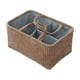 thumbnail image 3 of Cesta de almacenamiento tejida, organizador de almacenamiento, resistente, práctica, multiusos, con asas para revistas, artículos diversos, ropa, baño Marrón oscuro, 3 of 8