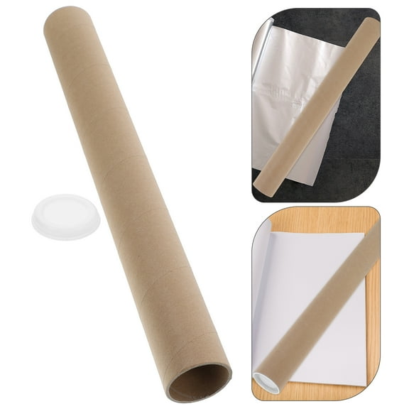 NICEXMAS Craft Rolls Cardboard Tubes Poster Tube Brown for Documents Storage 1Set