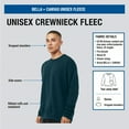 thumbnail image 7 of Unisex Sponge Drop Shoulder Crewneck Sweatshirt, 52/48 Cotton/Polyester Fleece Long Sleeve Winter Sweater (Heather-Slate , 2XL), 7 of 7