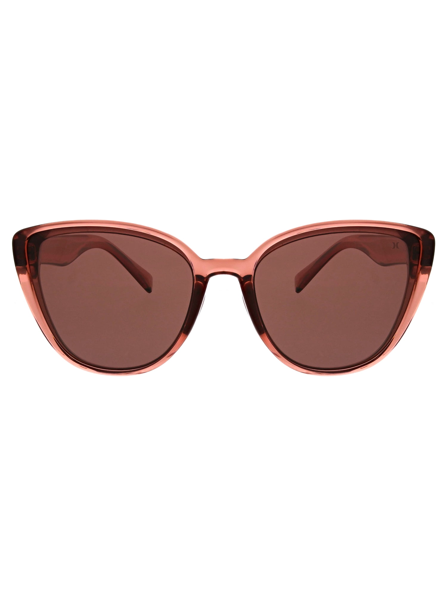 Hurley Tampa - HSL1003PS_652, cateye sunglass, crystal rose frame & solid rose polarized lens + ar coating