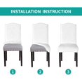 thumbnail image 3 of Christmas Santa Animal Dining Chair Cover Stretch Spandex Slipcovers Removable Parsons Chairs Protectors for Kitchen, 3 of 4