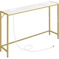thumbnail image 1 of Console Table, Narrow Sofa Table, 43.3” Entrance Table with Power Station, Behind Couch Table, Simple Style, for Living Room, Hallway, Entryway, Foyer, 1 of 8