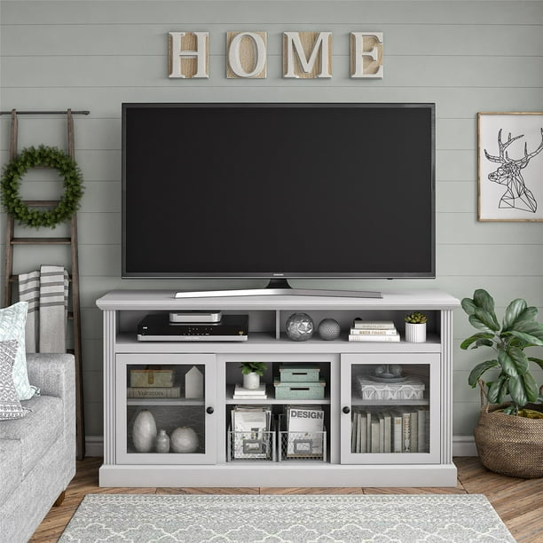 Ameriwood Home Leesburg TV Stand for TVs up to 65", Dove Gray Walmart