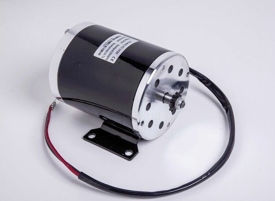 #35 sprocket 1000 W 48V DC electric motor w base+speed controller+Foot Pedal 