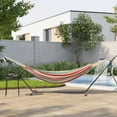 thumbnail image 5 of Belleze 10ft Double Hammock Stand with Carrying Case Kit, (Tropical), 5 of 7