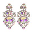 thumbnail image 2 of Statement Crystal Rhinestone Claw Big Glassrhinestones Drop Earring Fo--E1542 Black-Model code 9575 E1542 Black, 2 of 3