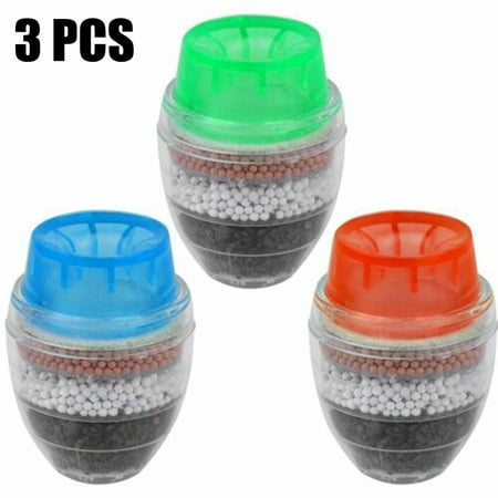 

3pcs Faucet Mount Filters Tap Water Filter Purifier Round Kitchen Filtration